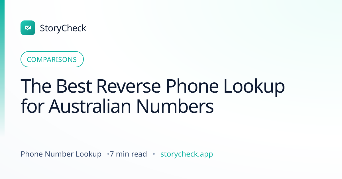 Title card: The Best Reverse Phone Lookup for Australian Numbers