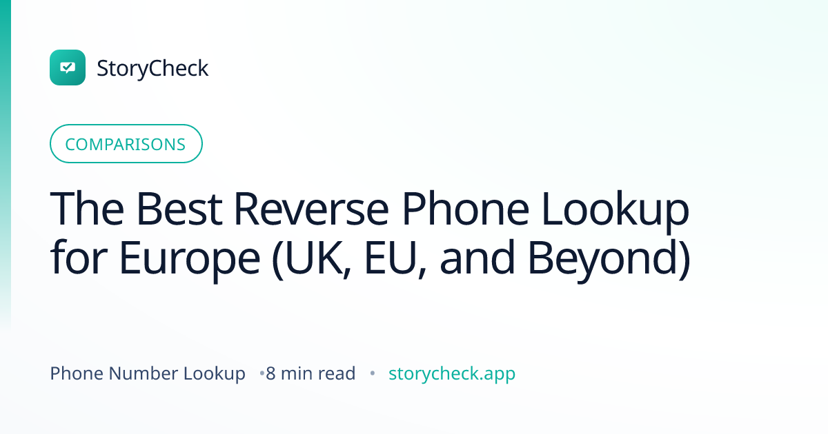 Title card: The Best Reverse Phone Lookup for Europe (UK, EU, and Beyond)