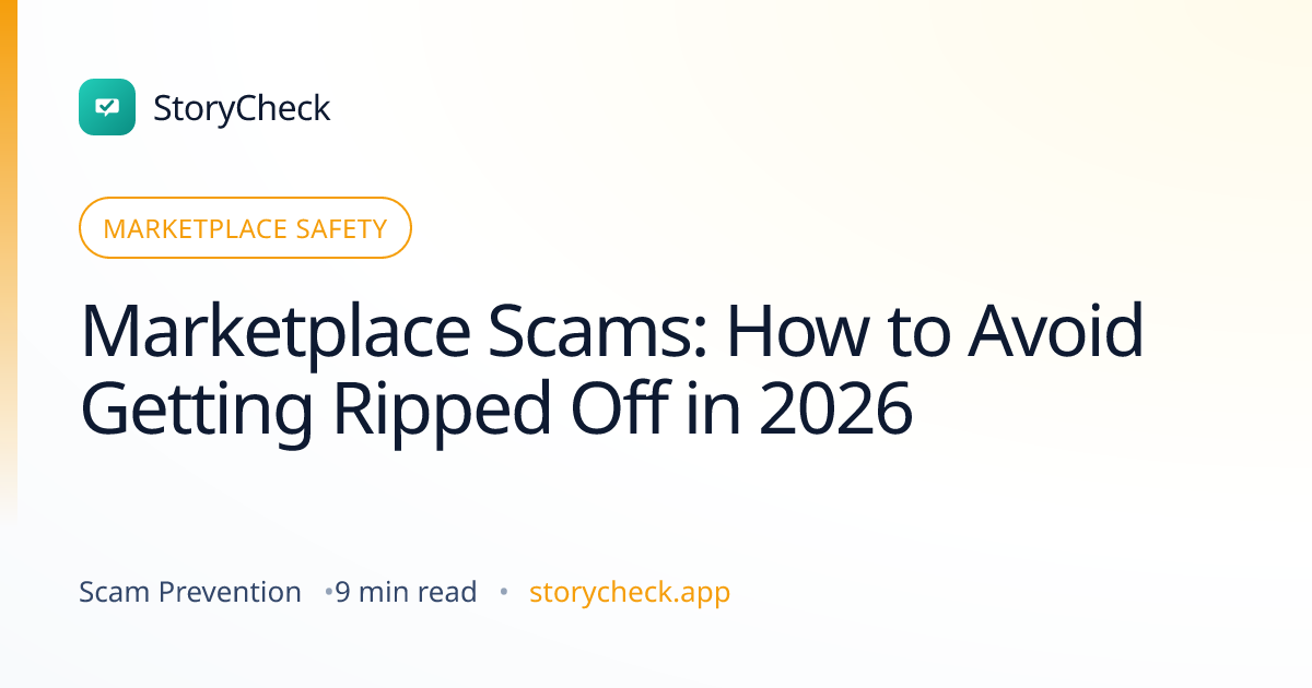 Title card: Marketplace Scams: How to Avoid Getting Ripped Off in 2026