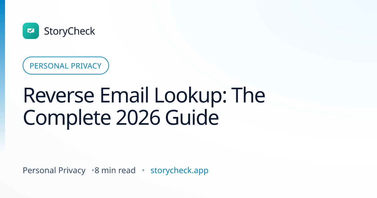 Title card: Reverse Email Lookup: The Complete 2026 Guide