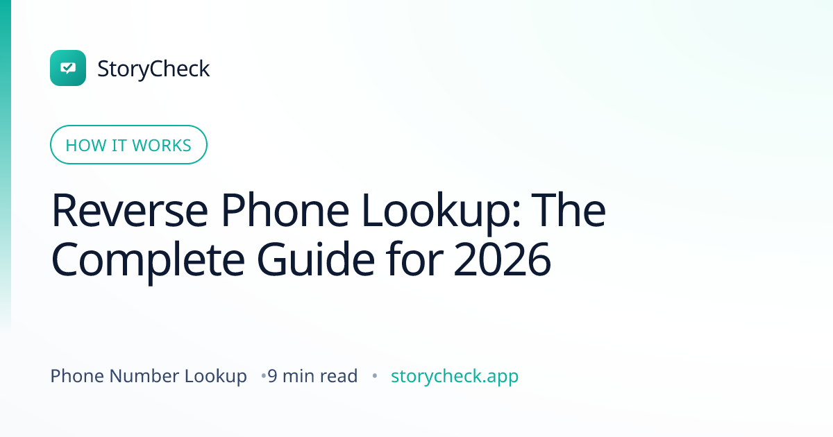 Title card: Reverse Phone Lookup: The Complete Guide for 2026
